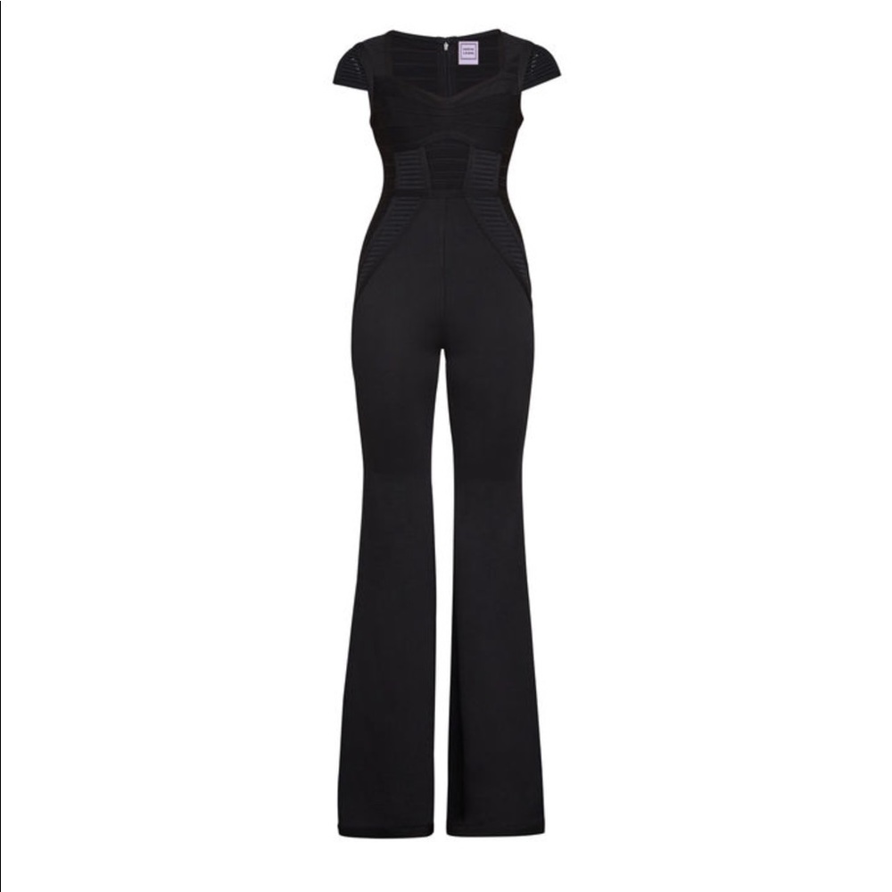 Herve Leger black jumpsuit - Picture 2 of 3